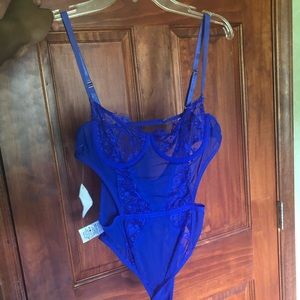 Royal blue body suit